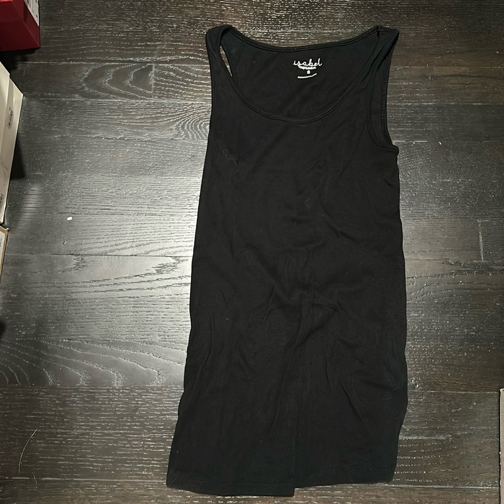 Isabel by Ingrid and Isabel Women’s black maternity tank top
